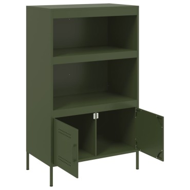 vidaXL Ραφιέρα Πράσινο Λαδί 68x39x113cm από Ατσάλι 1 τεμ.