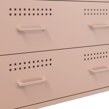 vidaXL Ντουλάπι Ροζ 68x39x89cm από Ατσάλι 1 τεμ.