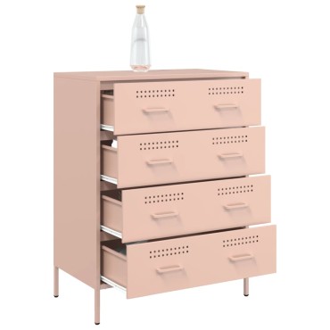 vidaXL Ντουλάπι Ροζ 68x39x89cm από Ατσάλι 1 τεμ.