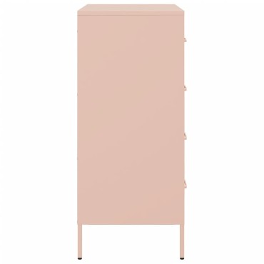 vidaXL Ντουλάπι Ροζ 68x39x89cm από Ατσάλι 1 τεμ.