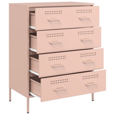 vidaXL Ντουλάπι Ροζ 68x39x89cm από Ατσάλι 1 τεμ.