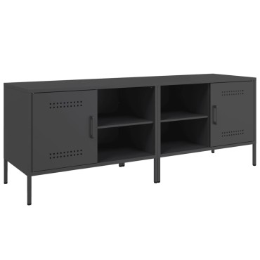 vidaXL Έπιπλα Τηλεόρασης 2 τεμ. Μαύρο 68x39x50,5cm από Χάλυβα