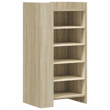vidaXL Παπουτσοθήκη Sonoma Δρυς 52x37,5x100cm από Επεξεργασμένο Ξύλο