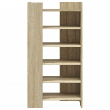 vidaXL Παπουτσοθήκη Sonoma Δρυς 52x37,5x100cm από Επεξεργασμένο Ξύλο