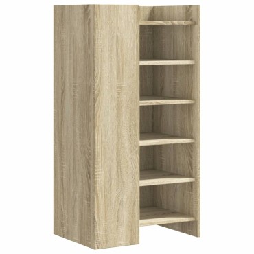 vidaXL Παπουτσοθήκη Sonoma Δρυς 52x37,5x100cm από Επεξεργασμένο Ξύλο