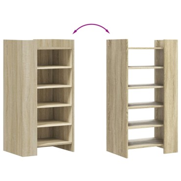 vidaXL Παπουτσοθήκη Sonoma Δρυς 52x37,5x100cm από Επεξεργασμένο Ξύλο