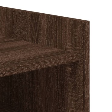 vidaXL Παπουτσοθήκη Καπνιστή Δρυς 52x37,5x100cm Επεξεργασμένο Ξύλο