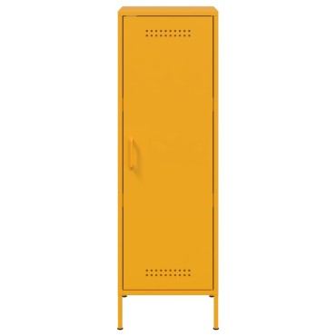 vidaXL Ντουλάπι Μουσταρδί 36x39x113cm από Ατσάλι 1 τεμ.
