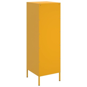 vidaXL Ντουλάπι Μουσταρδί 36x39x113cm από Ατσάλι 1 τεμ.