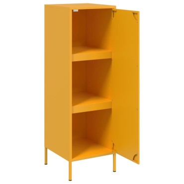 vidaXL Ντουλάπι Μουσταρδί 36x39x113cm από Ατσάλι 1 τεμ.