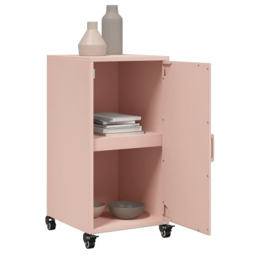 vidaXL Ντουλάπι Ροζ 36x39x72cm από Ατσάλι 1 τεμ.