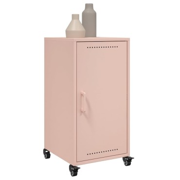 vidaXL Ντουλάπι Ροζ 36x39x72cm από Ατσάλι 1 τεμ.