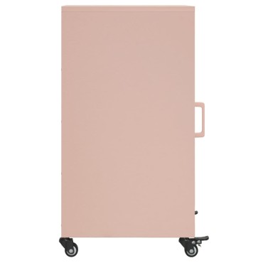 vidaXL Ντουλάπι Ροζ 36x39x72cm από Ατσάλι 1 τεμ.