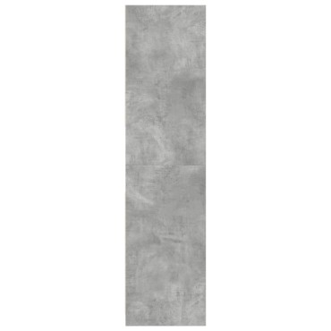 vidaXL Ντουλάπα Γκρι του Σκυροδέματος 80x50x200cm Επεξεργασμένο Ξύλο 1 τεμ.