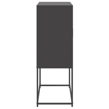 vidaXL Μπουφές Μαύρος 68,5x38,5x107cm Ατσάλινος 1 τεμ.