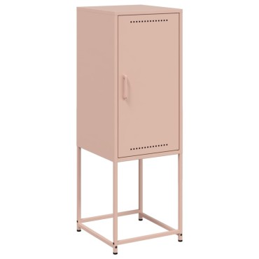 vidaXL Ντουλάπι Ροζ 36x39x107cm από Ατσάλι 1 τεμ.