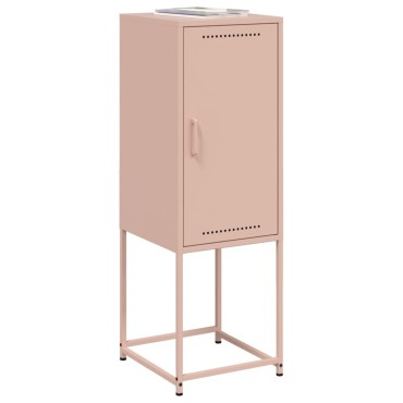 vidaXL Ντουλάπι Ροζ 36x39x107cm από Ατσάλι 1 τεμ.