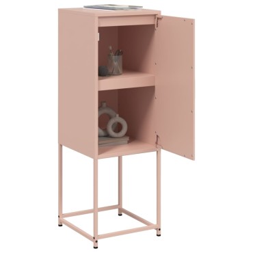 vidaXL Ντουλάπι Ροζ 36x39x107cm από Ατσάλι 1 τεμ.