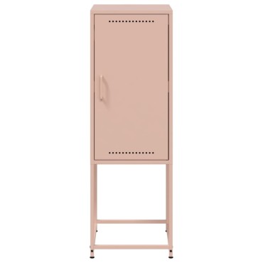 vidaXL Ντουλάπι Ροζ 36x39x107cm από Ατσάλι 1 τεμ.