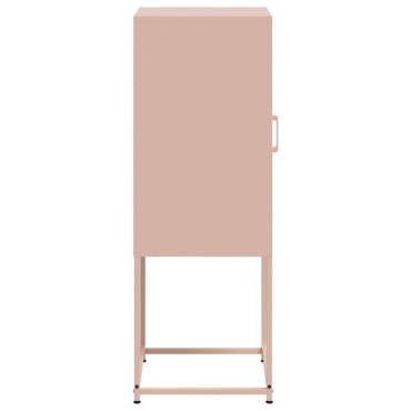 vidaXL Ντουλάπι Ροζ 36x39x107cm από Ατσάλι 1 τεμ.