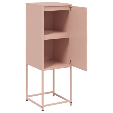 vidaXL Ντουλάπι Ροζ 36x39x107cm από Ατσάλι 1 τεμ.