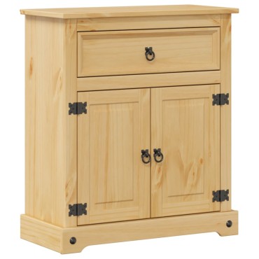 vidaXL Ντουλάπι Μπάνιου Corona 70x33x80cm από Μασίφ Ξύλο Πεύκου