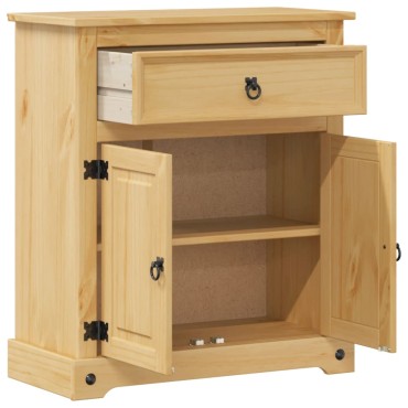vidaXL Ντουλάπι Μπάνιου Corona 70x33x80cm από Μασίφ Ξύλο Πεύκου