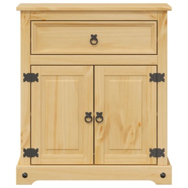 vidaXL Ντουλάπι Μπάνιου Corona 70x33x80cm από Μασίφ Ξύλο Πεύκου