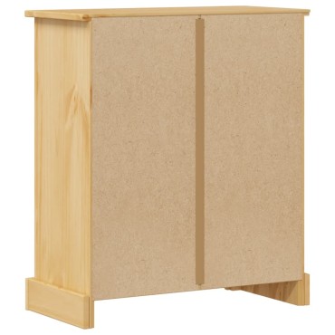 vidaXL Ντουλάπι Μπάνιου Corona 70x33x80cm από Μασίφ Ξύλο Πεύκου