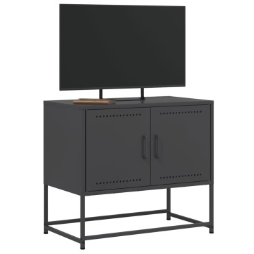 vidaXL Έπιπλο Τηλεόρασης Μαύρο 68,5x39x60,5cm Ατσάλινο