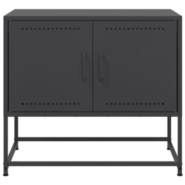 vidaXL Έπιπλο Τηλεόρασης Μαύρο 68,5x39x60,5cm Ατσάλινο