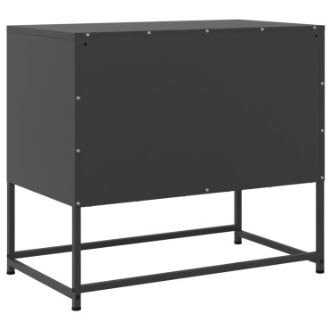 vidaXL Έπιπλο Τηλεόρασης Μαύρο 68,5x39x60,5cm Ατσάλινο