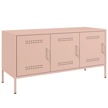 vidaXL Έπιπλο Τηλεόρασης Ροζ 100,5x39x50,5cm από Ατσάλι