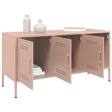 vidaXL Έπιπλο Τηλεόρασης Ροζ 100,5x39x50,5cm από Ατσάλι
