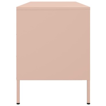 vidaXL Έπιπλο Τηλεόρασης Ροζ 100,5x39x50,5cm από Ατσάλι