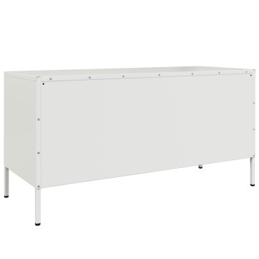 vidaXL Έπιπλο Τηλεόρασης Λευκό 100,5x39x50,5cm από Ατσάλι