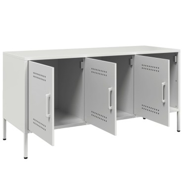 vidaXL Έπιπλο Τηλεόρασης Λευκό 100,5x39x50,5cm από Ατσάλι