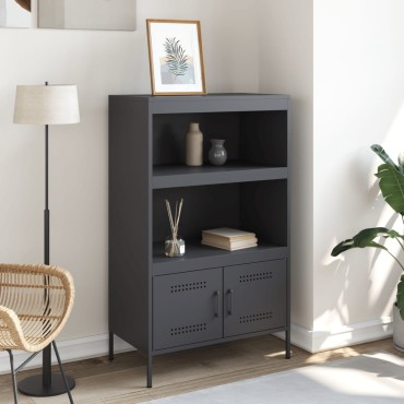 vidaXL Ντουλάπι Ανθρακί 68x39x113cm από Ατσάλι 1 τεμ.