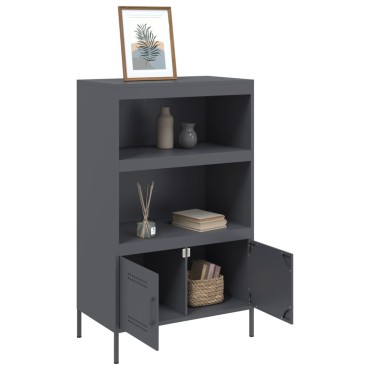 vidaXL Ντουλάπι Ανθρακί 68x39x113cm από Ατσάλι 1 τεμ.