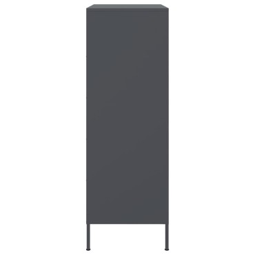 vidaXL Ντουλάπι Ανθρακί 68x39x113cm από Ατσάλι 1 τεμ.