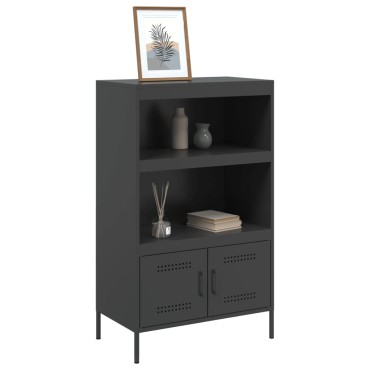 vidaXL Ραφιέρα Μαύρη 68x39x113cm από Ατσάλι 1 τεμ.