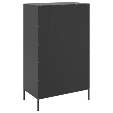 vidaXL Ραφιέρα Μαύρη 68x39x113cm από Ατσάλι 1 τεμ.