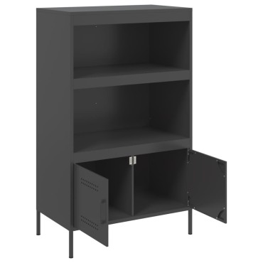 vidaXL Ραφιέρα Μαύρη 68x39x113cm από Ατσάλι 1 τεμ.