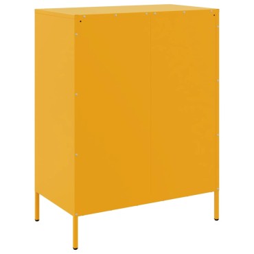 vidaXL Ντουλάπι Μουσταρδί 68x39x89cm από Ατσάλι 1 τεμ.