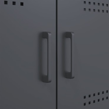 vidaXL Έπιπλο Τηλεόρασης Ανθρακί 68x39x50,5cm από Χάλυβα