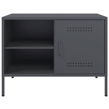 vidaXL Έπιπλο Τηλεόρασης Ανθρακί 68x39x50,5cm από Χάλυβα