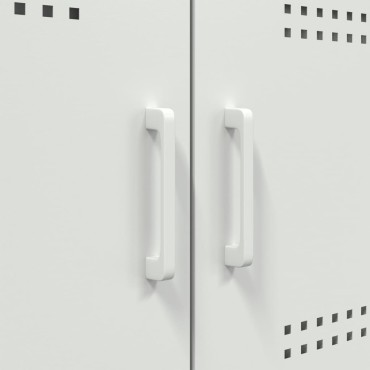 vidaXL Έπιπλο Τηλεόρασης Λευκό 68x39x50,5cm από Χάλυβα