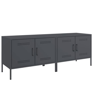 vidaXL Έπιπλα Τηλεόρασης 2 τεμ. Ανθρακί 68x39x50,5cm από Χάλυβα