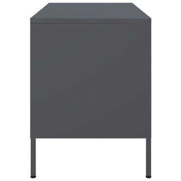 vidaXL Έπιπλα Τηλεόρασης 2 τεμ. Ανθρακί 68x39x50,5cm από Χάλυβα