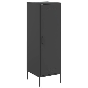 vidaXL Ντουλάπι Μαύρο 36x39x113cm από Ατσάλι 1 τεμ.
